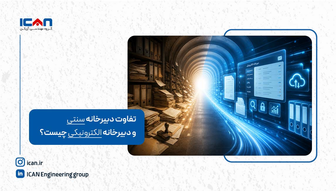 تفاوت دبیرخانه سنتی و دبیرخانه الکترونیکی - آی کن